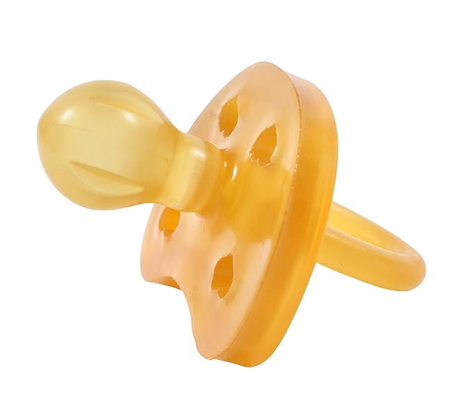 SWEETIE Rubber Pacifier Natural Rubber Pacifier Rounded Heart Shape Rubber 1 Count Original Natural Rubber Pacifier (12-18 Large)