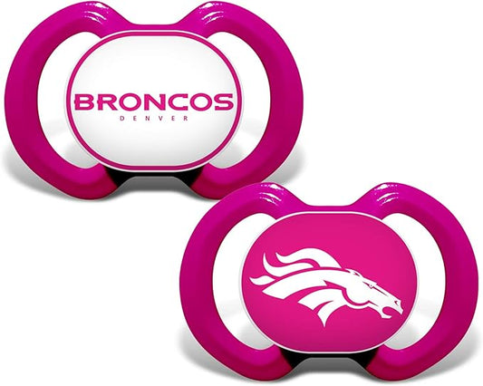 Baby Fanatic Girls Pink Pacifier 2-Pack - NFL New York Jets - Officially Licensed League Gear