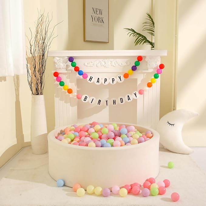 GOGOSO Ball Pit Balls for Toddlers Dogs Baby Boys Girls 2.2Inch Plasticball Toys for Kid Play Tent Birthday Slides Party Decor 50 100 170 200 500 1000