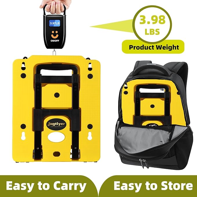 Car Seat Dolly for Airport Folding Car Seat Travel Cart for Airplane - Car Seat Roller with Wheel Cart Carrier with Straps Foldable Luggage Trolley Folding Hand Truck Dolly for Moving