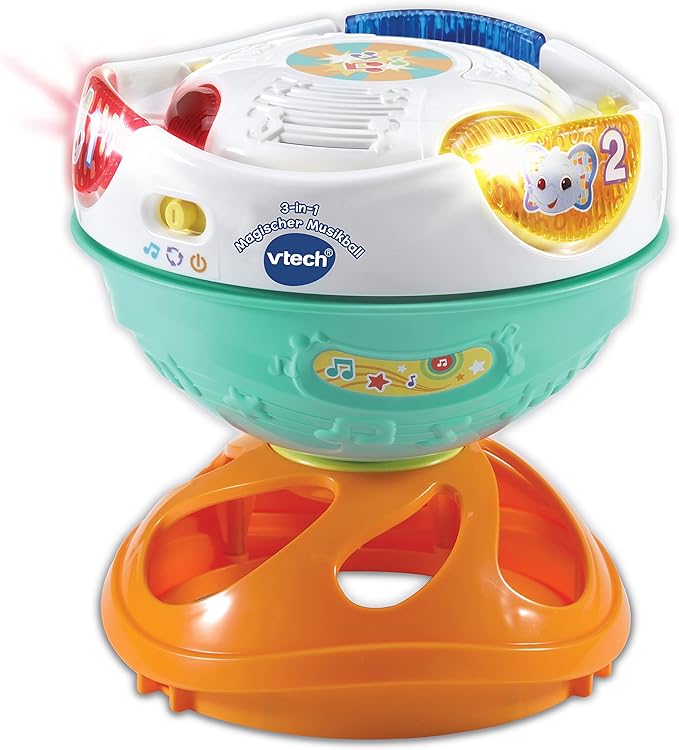VTech Baby 3-in-1 Magic Music Ball - Interactive Baby Toy that Moves Alone and Plays Music - For Children Aged 9-36 Months