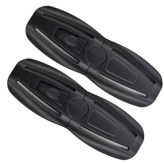 2 Pack Universal Baby Seat Chest Harness Clip Buckle and Child Seat Chest Harness Clip Replacement for Kids Trend Adjustable Guard, Black