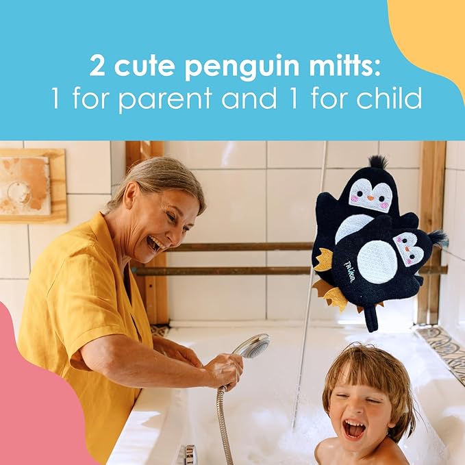 TruKid Vanilla Bubble Podz & BubbleGlove Set – Includes Bubble Bath Pods and 2 Wash Gloves for Parent and Child