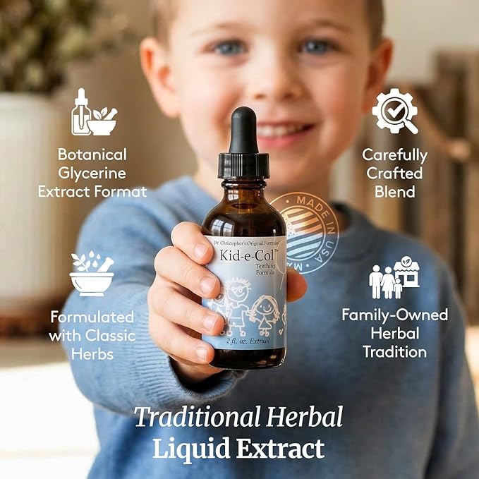 Christopher's Original Formulas Kid-e-Col Extract, Herbal Blend for Infant Colic & Teething, 2 oz Liquid