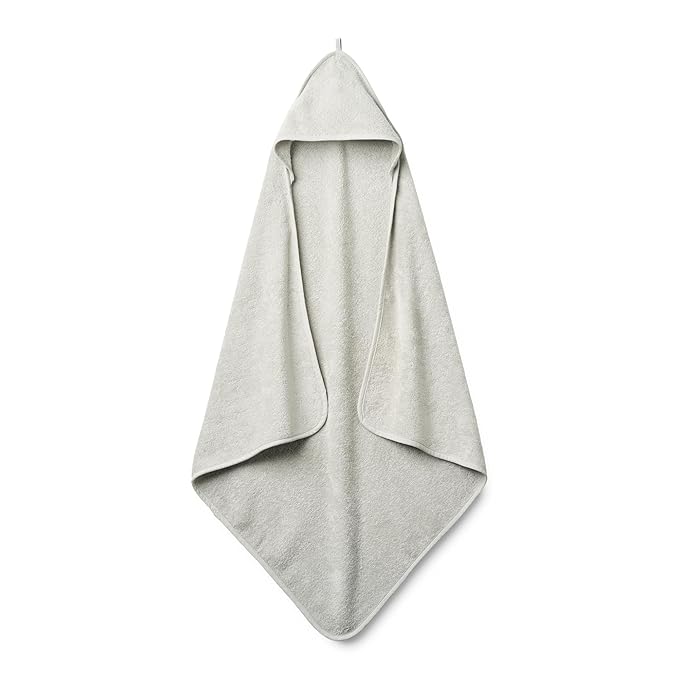 Hooded Baby Towel - 100% Organic Cotton Baby Bath Towels – Baby Towels, Baby Bath Towels for Baby Boy, 32" x 32" Super-Soft and Absorbent Baby Towels for Newborn (Pearl Grey)