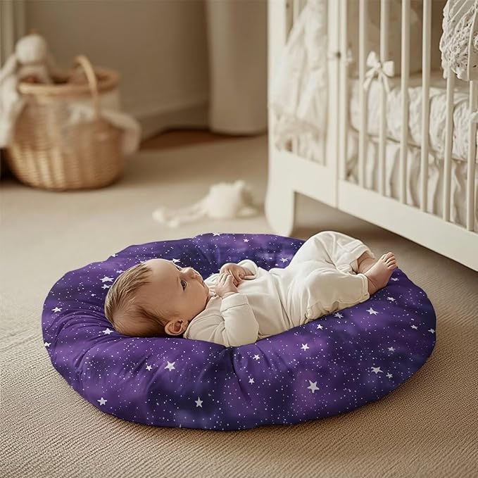Newborn Lounger Cover, Star Soft Newborn Lounger Cover Soft Baby Lounger Slipcover Removable Infant Lounger Pillow Cover for Boys Girls