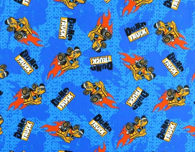 SheetWorld Baby Fitted Pack N Play Sheet Fits Graco 27 x 39 inches, 100% Cotton Woven Sheet, Unisex Boy Girl, Dump Trucks, Made in USA