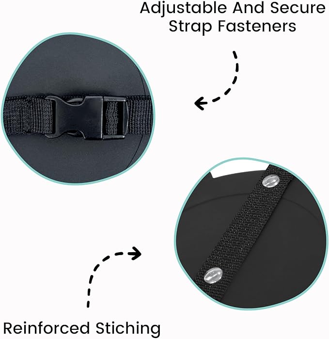 Lulyboo Baby Car Seat Mirror with Wide View, Crystal-Clear Reflection, Adjustable, Lightweight & Shatterproof, Easy Install, Secure Fit, Charming Bear Design for Safe Monitoring