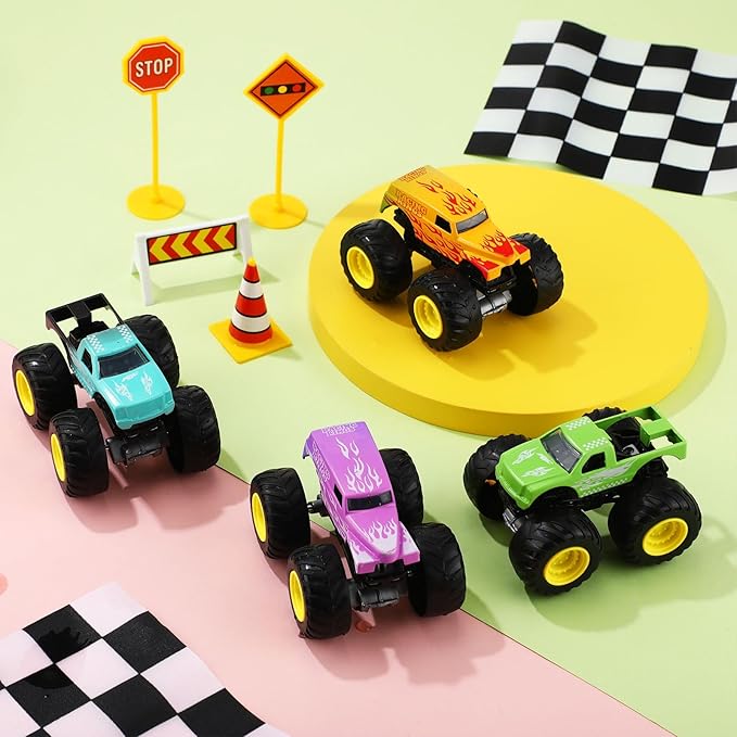4 Pcs Color Changing Car Bath Toys 1: 43 Kids Truck Mold Water Table Toys Toddlers Baby Bathtub Shifters Vehicles Truck for Child Change Pool Gift Party Prizes Favors