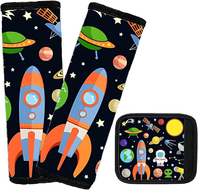 Car Seat Shoulder Strap Pads Carseat Strap Pad for Babies,Kids Soft Cushion ComfortSeat Strap Covers for Stroller，High Chair,Bogg Bag for Car Accessories (Uniserve)