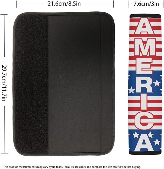 Car Seat Belt Pads Cover,Safety Shoulder Straps Pads Belt Strap Covers for Women Men 2 Pcs Standard Size,American Star