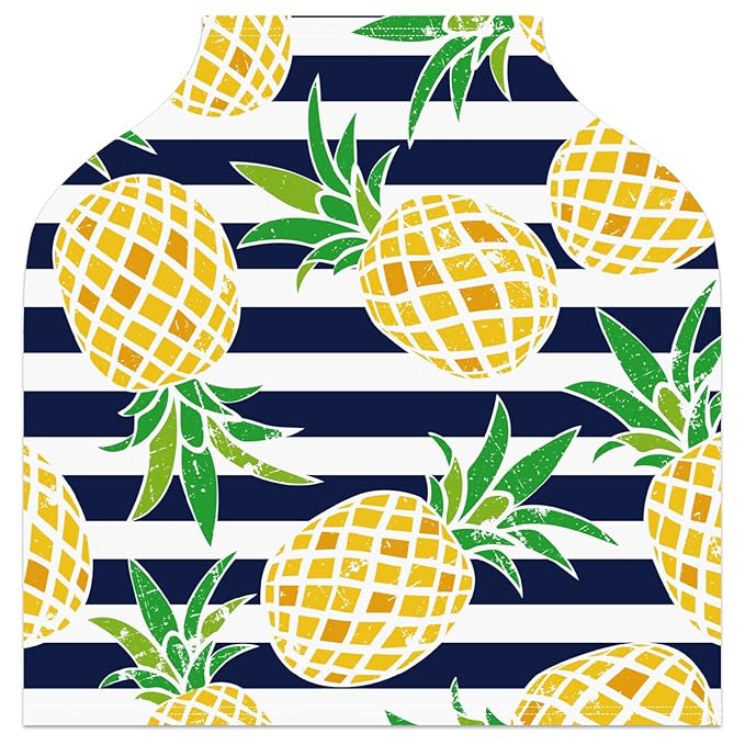 Baby Car Seat Stroller Covers Beautiful Pineapple Nursing Cover Breastfeeding Scarf Soft Breathable Stretchy Infant Car Canopy Coverage Carseat Cover for Boys and Girls Multi Use