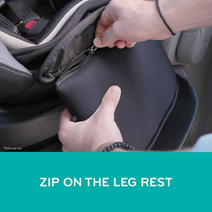 Evenflo Revolve360 Extend Convertible Car Seat with 360 Degree Rotation, Extended Rear-Facing, Forward-Facing, Booster Mode, and Secure Latch Install, Rowe Pink