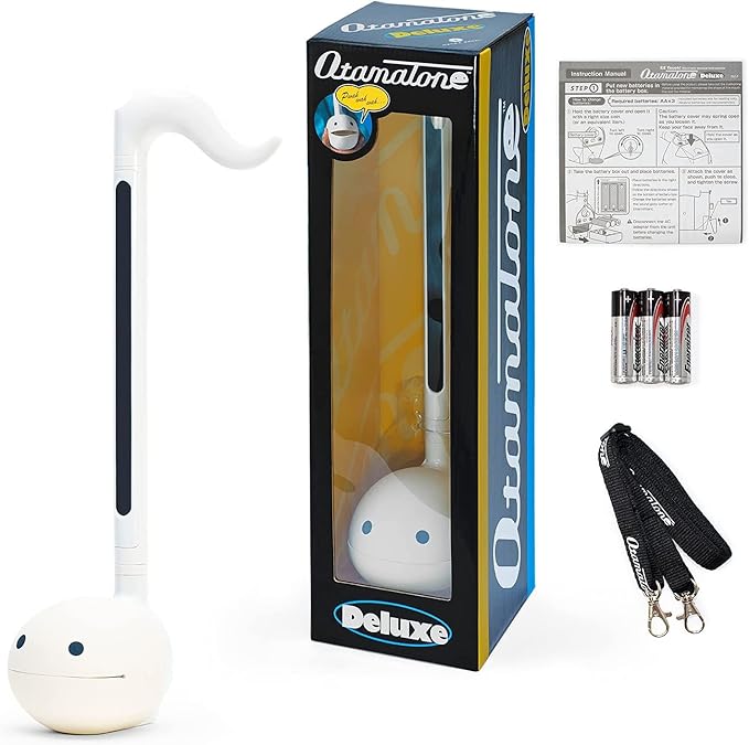Otamatone Blue + White Electronic Musical Instrument Portable Synthesizer Collector's Set Deluxe + Regular 2 Pc Set
