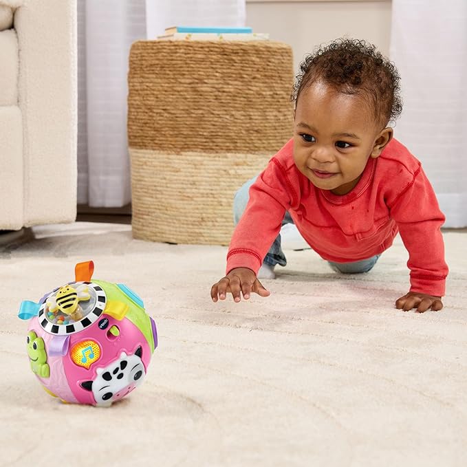 VTech Baby On-the-Moove Activity Ball with Textures, Pink
