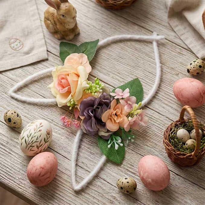 Children Easter Bunny Ears Headband Long Ear Hairband for Baby Girls Infant Toddlers Kids