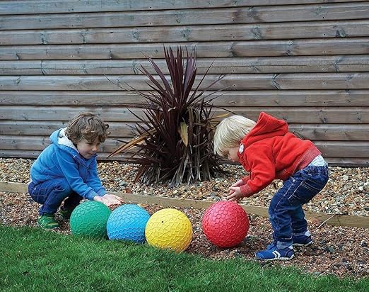 TickiT 75041 Easy Grip Balls - Set of 4 - Learn To Throw & Catch - Tactile Learning Balls, Multicolor
