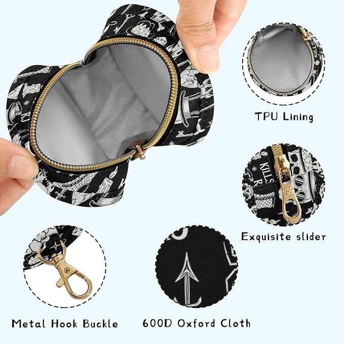 Gothic Skull Boot Black Print Pacifier Holder Case for Diaper Bag Portable Travel Pacifier Storage Case with Clip Newborn Baby Pouch for Baby Boys Girls Purse Outdoor
