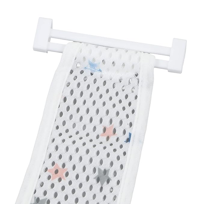 Bath Seat Support, Five Corner Net Baby Bath Tub Seat Cushion Skid Proof Universal Breathable Mesh Soft Headrest Baby Net for Infant (Star)