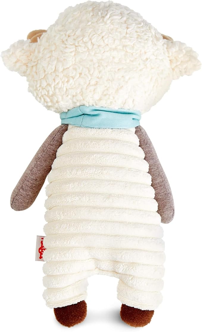 HABA Woolbert The Ram Lovey Set - Stuffed Animals for Babies, Pacifier Clips, Sensory Toys & Baby Teething Toys Ideal for Ages 0 Months+