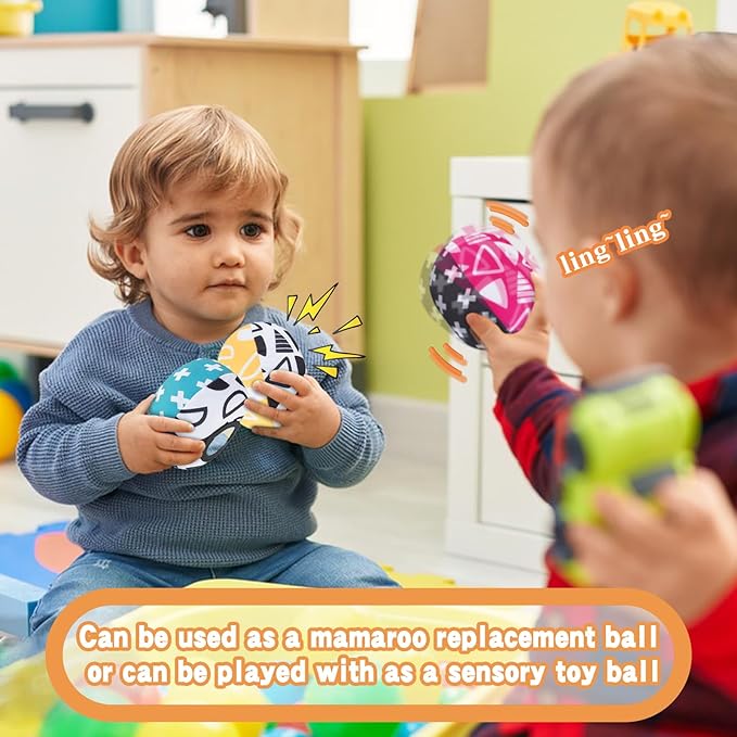 The Replacement Balls (for Mamaroo Swing) Offer More Interaction and Reversible Ball Options to Complement The Multi-Coloured with MamaRoo Cradle in a Set of 3 Balls ﻿