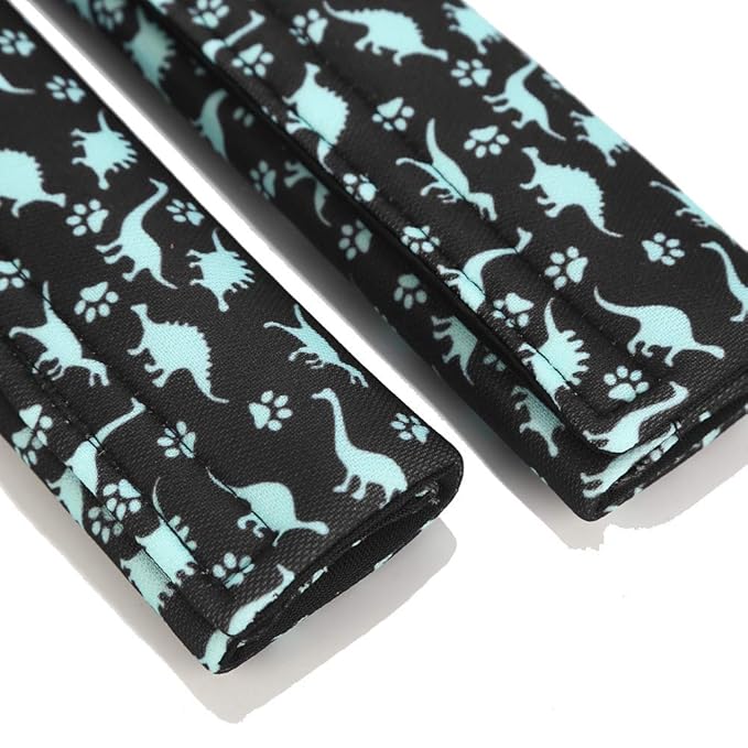Baby Seat Belt Strap Cover, 2 Pcs Kids Car Seat Belt Cushions Pads, Shoulder Strap Protectors for Girls Boys (Dinosaur 2A)