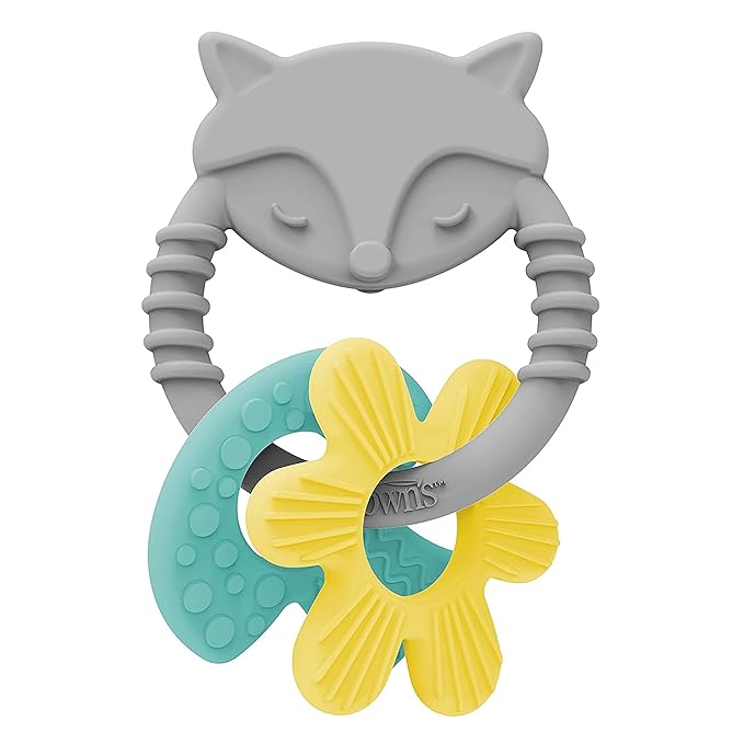 Dr. Brown's Learning Loop Silicone Ring Teether, Fox - 3m+