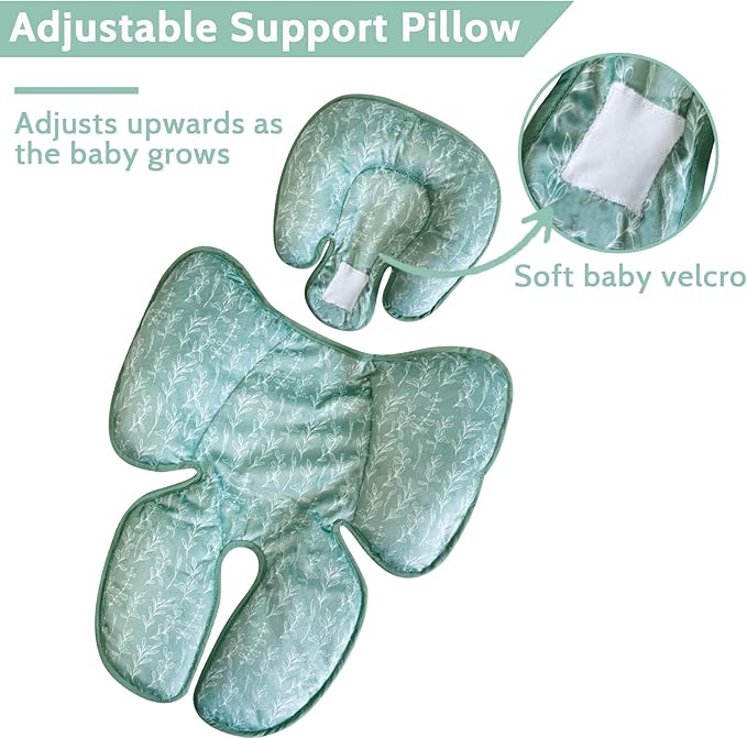 Green Sage Baby Blankets, Sage Minky Toddler Blanket for Boys Girls,Baby Car Seat Head and Body Support