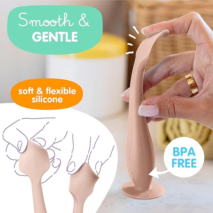 Bumco Diaper Cream Spatula - BPA-Free Diaper Bag Essentials, Soft Butt Spatula Baby, Mom-Invented Butt Paste Spatula, Bumco Diaper Cream Spatula, Flexible Diaper Cream Applicator, Baby Bum Brush