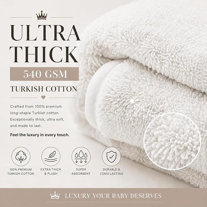 Turkish Organic Cotton Hooded Towels - Heritage Aegean Cotton, Organic Thick Bath Towels for Newborn, (Cozy Bunny, 30x30 — Newborn Size (Newborn - 12 Months) Best New Born Baby Girls Gift