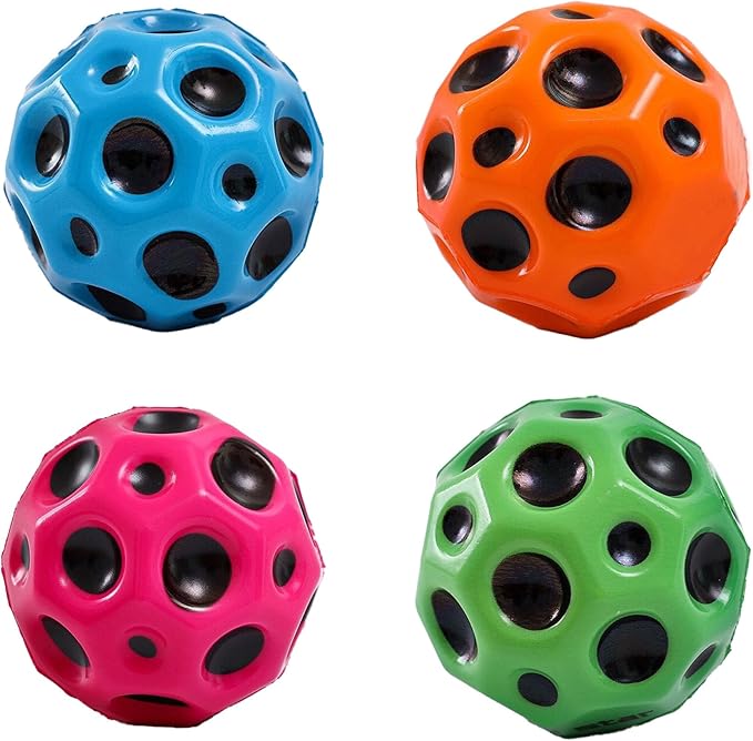 Tendry Extreme High Bouncing Ball Moon Shape for Kids of All Ages, Improve Hand-Eye Coordination, Easy to Grip and Catch by Athletes as a Sport Training Balls