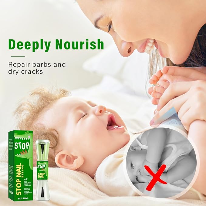 Nail Biting Treatment for Kids, Natural Nail Biting Prevention for Kids, Toddlers, Children, Help Break Nail-Chewing & Thumb-Sucking Habits