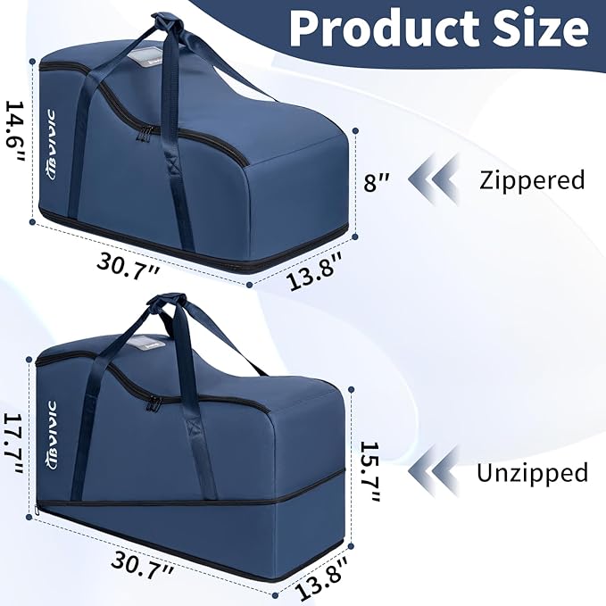 IBVIVIC Car Seat Travel Bag Compatible with UPPAbaby Aria and Mesa, Infant Car Seat Travel Bag Car Seat Cover for Airplane Travel (Blue)