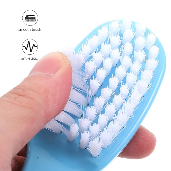 EXCEART Baby Hair Brush and Comb Set Massage Scalp Brush for Newborn and Toddler 1Set (Blue)