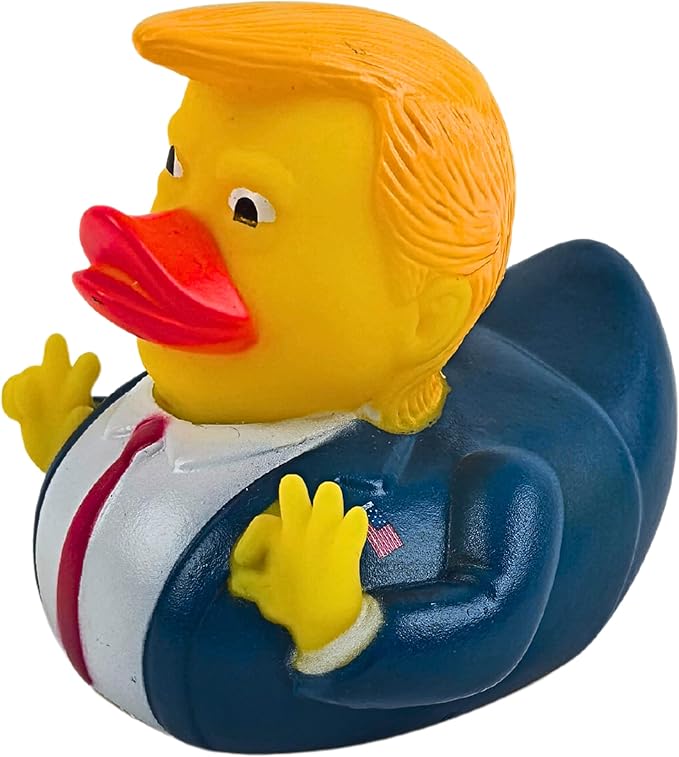4E's Novelty Large Rubber Duck - 3.15 Inch Rubber Duck , 1 Piece - Great for Jeep Ducking, 2025 Gifts, Bath Tub Toys Christmas White Elephant Exchange Gag Gift for Adults