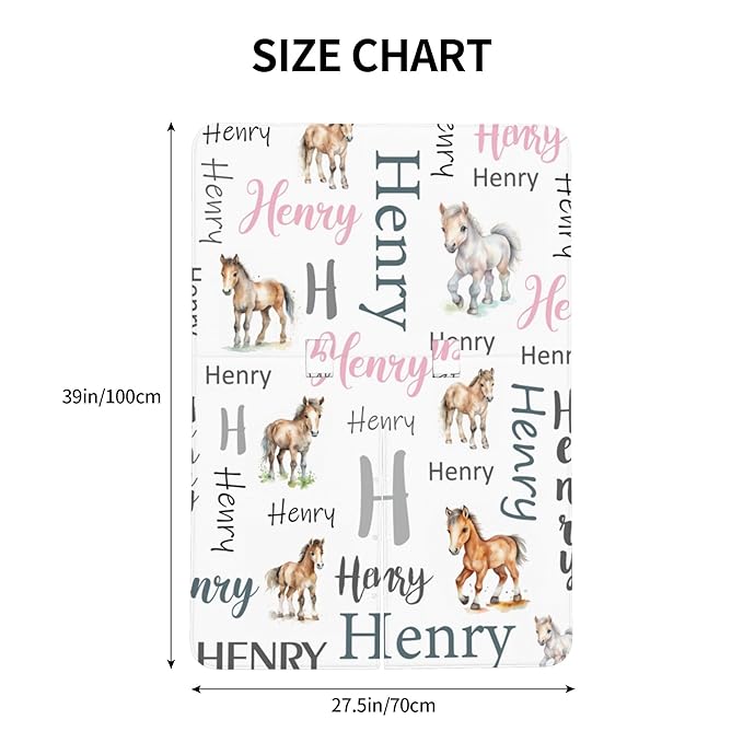 Personalized Baby Car Seat Cover Custom Name CarSeat Canopy Customized Horse Newborn Nursing Breastfeeding Cover Minky Baby Blanket Infant Car Seat Canopies for Baby Girls Boys