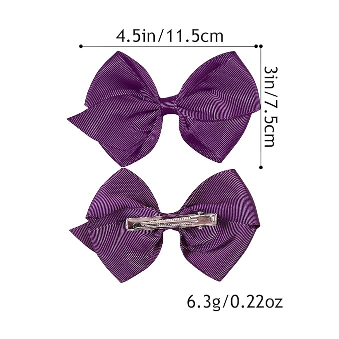 XIMA 30Pcs Grosgrain Ribbon Hair Bows for Girls,Solid Color Alligator Hair Clips,Cute Hair Accessories Set for Toddlers Kids Baby Girls,Hair Barrettes for Daily Wear,School,Party, Birthday Gift