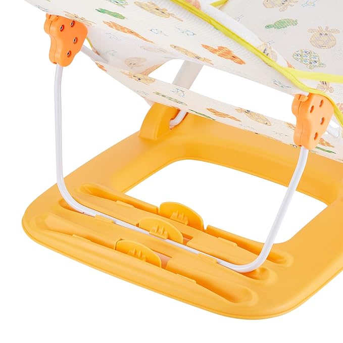 Foldable Baby Bather With 3 Adjustable Reclining Positions for Use in Sink or Bathtub - Support for Newborn Infant 0-12 Months (Yellow-01)
