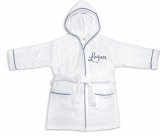 PERSONALIZED Baby Bathrobe -Toddler Bath robe Custom Monogram Embroidered Terry Robe