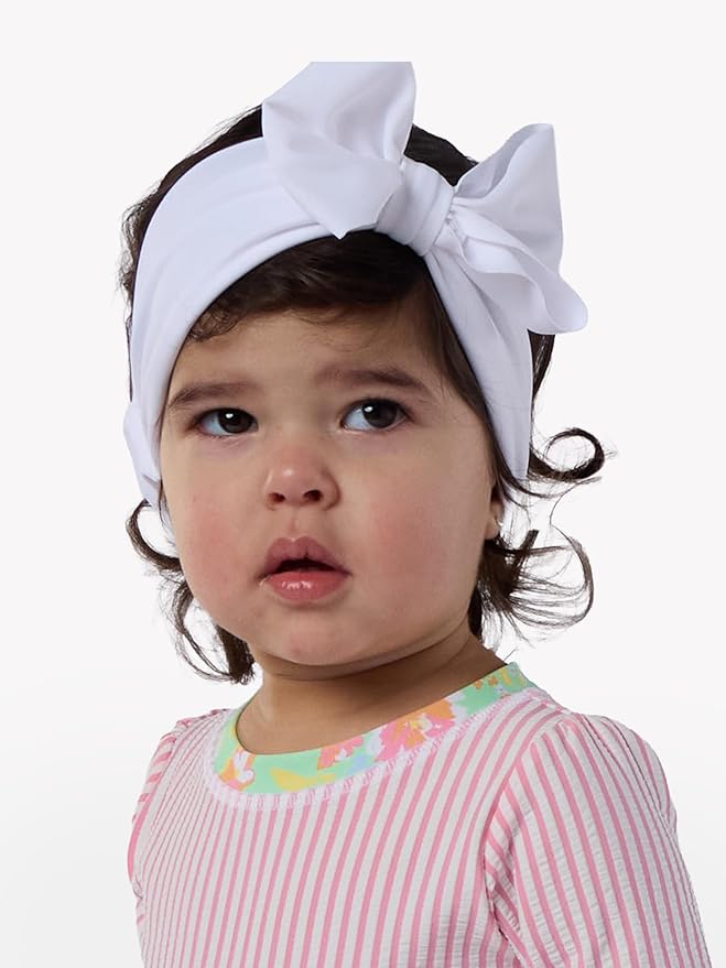 RuffleButts® Girls Swim Bow Headband