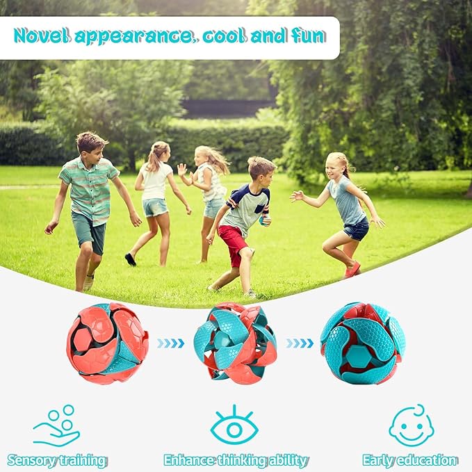 Toy Ball - Hand Thrown Football, Color Changing Deformation Ball, Cool Shape