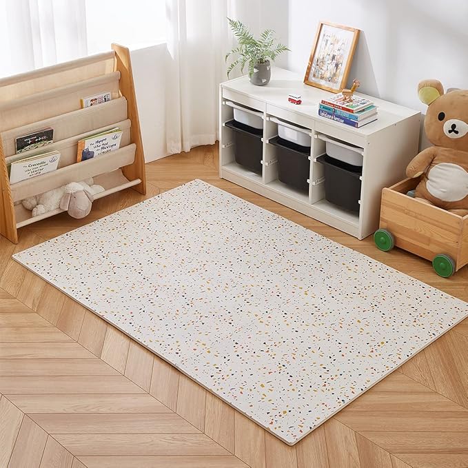 Terrazzo Playmat, Non-Toxic, Large, Puzzle Playmat (Multi), 180 Centimeters x 120 Centimeters
