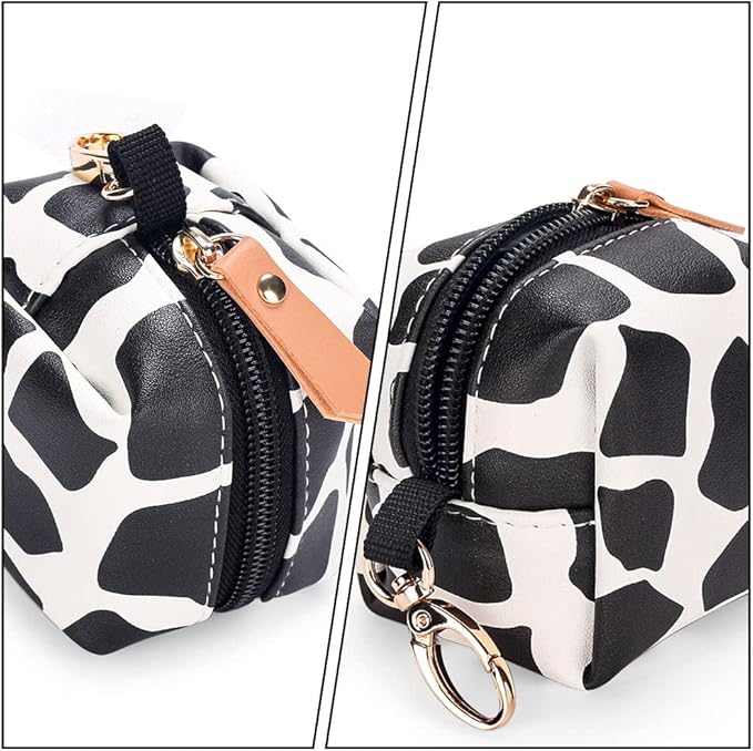 LUOZZY Pacifier Holder Pouch - Portable Pacifier Case with Cows Pattern, Easily Attach to Diaper Bags or Purse for Outdoor Travel Accessories