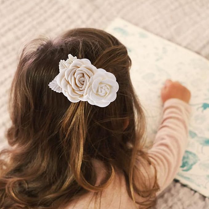 Flower Hair Clip BFNAAgirl Baby Girl Hair Bows Hair Accessories Alligator Clips for Infants Toddlers Gift (one size, flower8063)