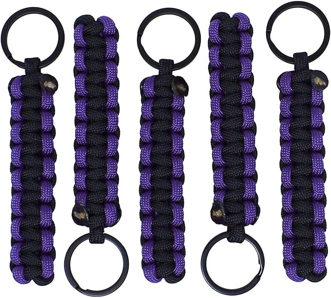 BubbasGarageTv - Large Heavy Duty Paracord Zipper Pulls (Purple)