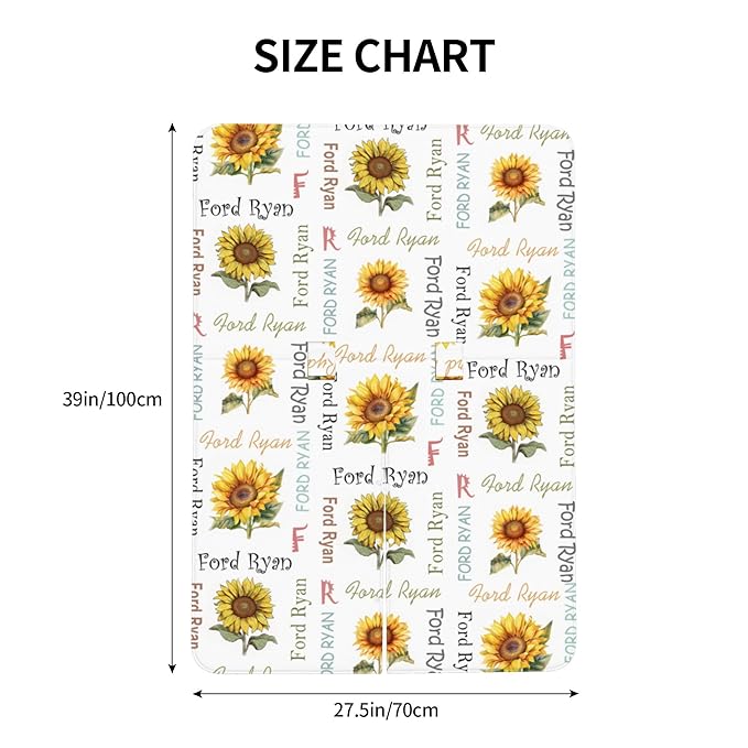 Personalized Winter Baby Car Seat Cover with Name Sunflower Winter Car Seat Cover for Baby Seat or Stroller Custom Infant Car Seat Covers Minky Blankets Nursing Cover Breastfeeding Scarf