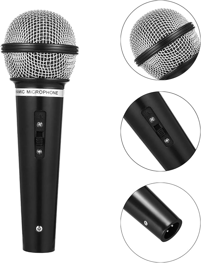 Fake Microphone - Pretend Play Toy for Birthday Parties, Stage Performances, Singing, Dancing & Role Playing