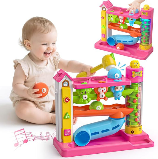 Musical Baby Toy for 1 Year Old Girl Gifts, 1st Birthday Girl Boy Gift First Xmas Present for Toddler 1-2, Interactive Learning Educational Toy for Baby 6-12-18 Months