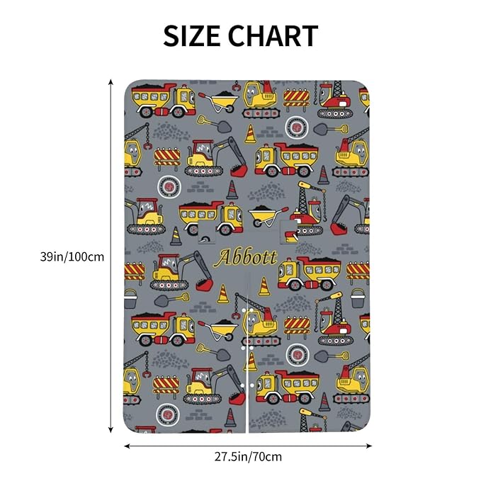 Personalized Baby Car Seat Canopy for Babies with Name, Custom Construction Stroller Car Seat Covers for Boys Girls, Nursing Carseat Cover for Breastfeeding, Car Seat Canopies for Infant Newborn