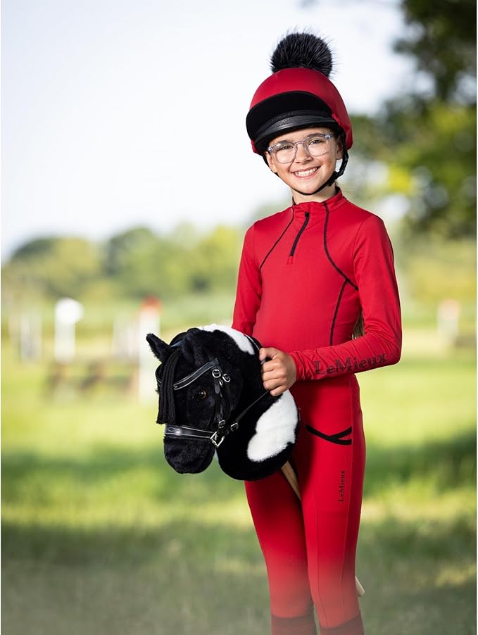LeMieux Hobby Horse Razzle - Black and White Piebald - Realistic Head - Perfect for Kids